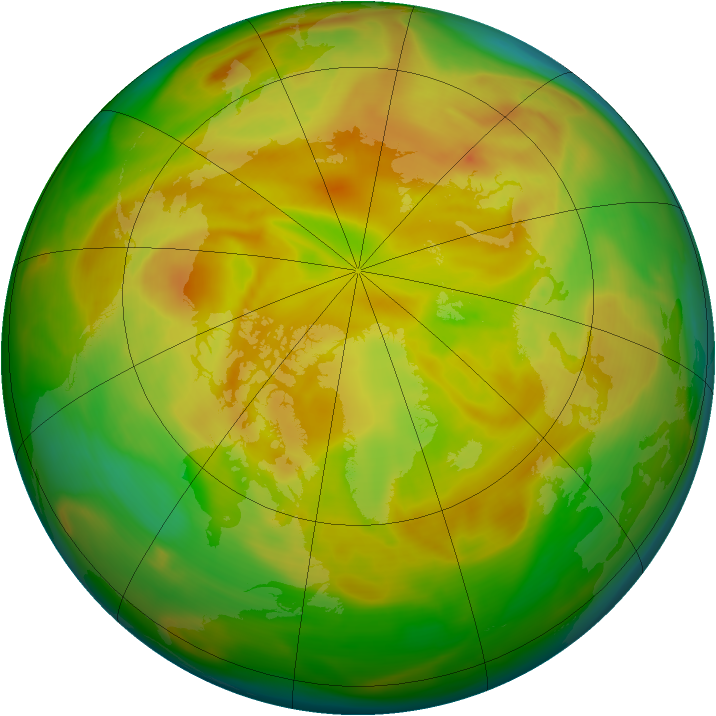 Arctic ozone map for 09 May 2007
